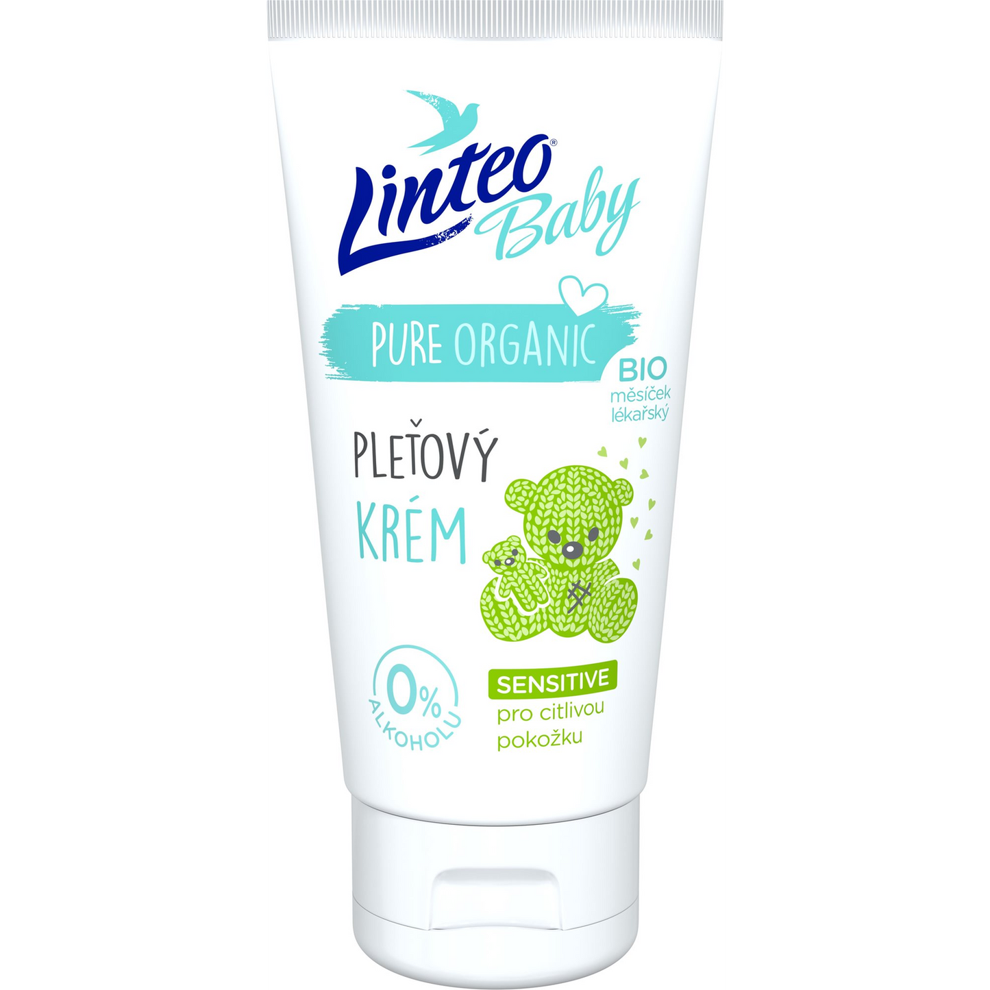 LINTEO BABY Arckrém Bio Orvosi körömvirággal 75 ml (8594158373663)