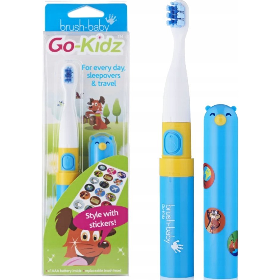 Szczoteczka Brush-baby GO-KIDZ Pink/Blue (5060178102192)