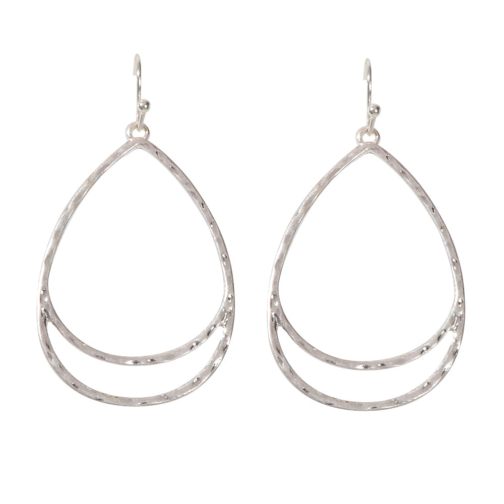 Fashion Jewellery Silver Metal Minimalist Water Drop Earrings Women Accessories