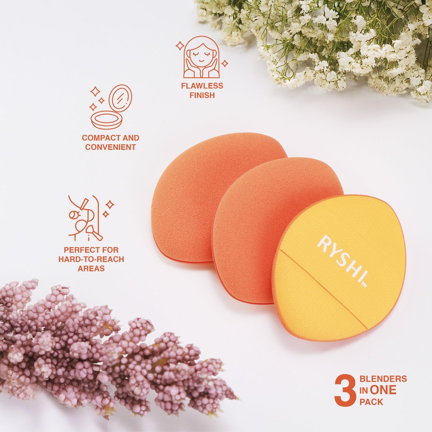 Precision & Care Beauty Bundle: Finger Beauty Blenders + Brush Cleaning Tool