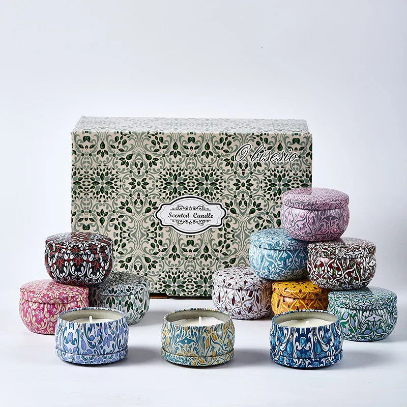 12-Pack Scented Soy Candles Set Natural Aromatherapy Candles