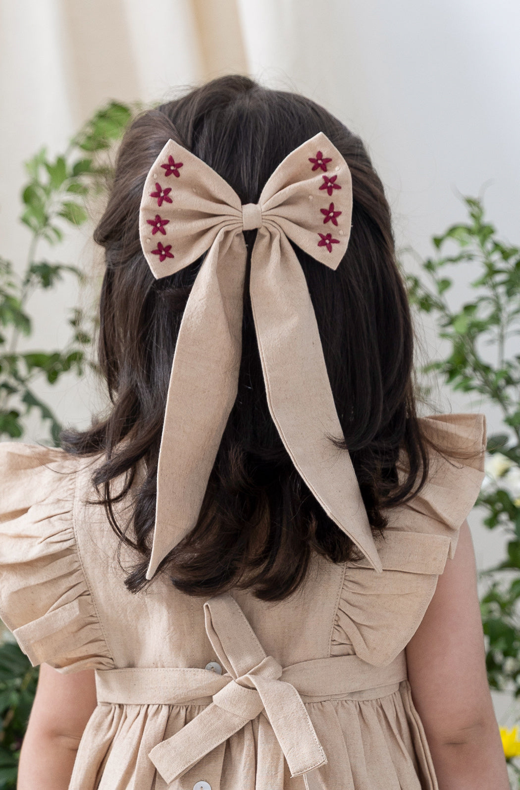Bow Hair Accessories - Beige