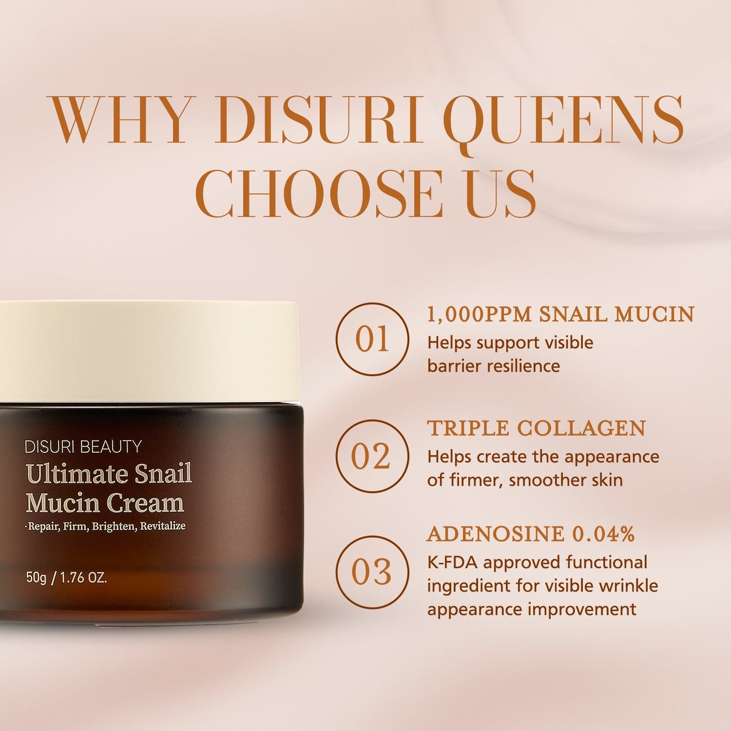 DISURI Beauty Ultimate Snail Mucin Cream