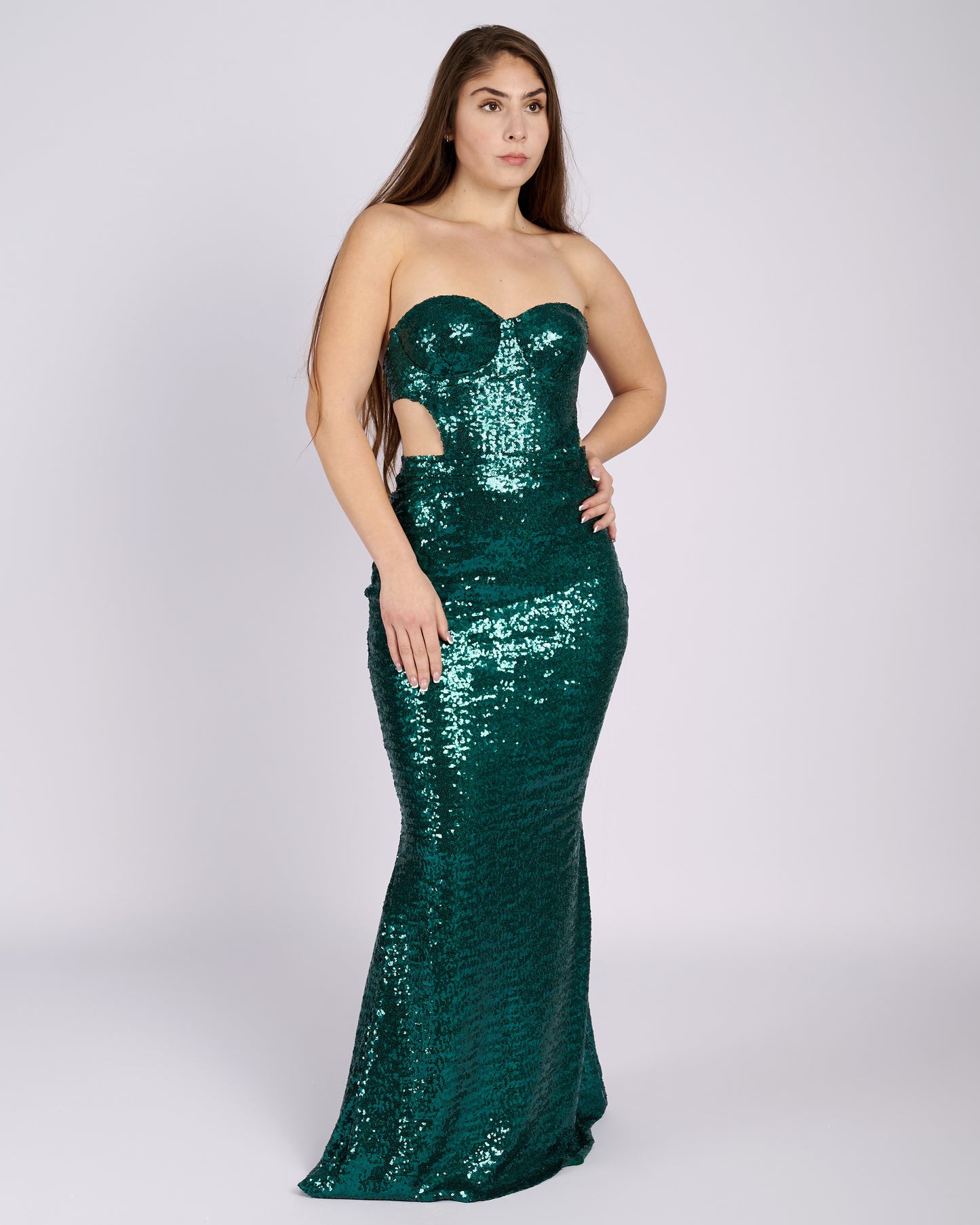 Bonita Emerald Sequin Dress evening dresses