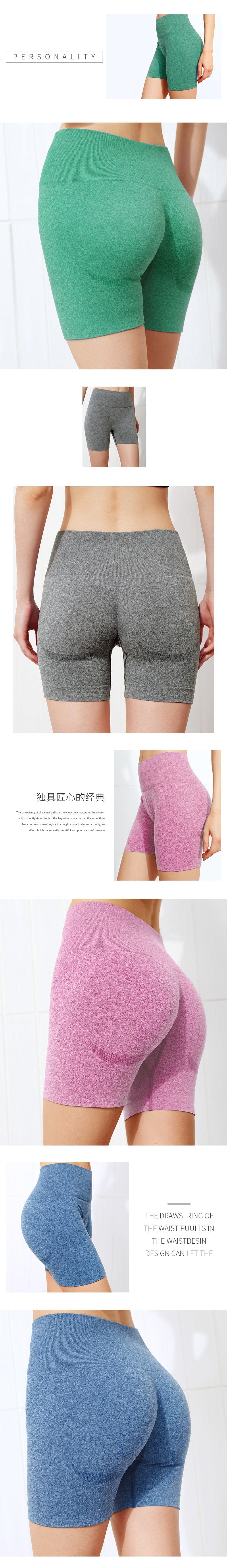 High Waist Workout Shorts Summer Seamless Fitness Yoga Short Scrunch Butt Fitness Shorts Running Sport Women Gym Leggings