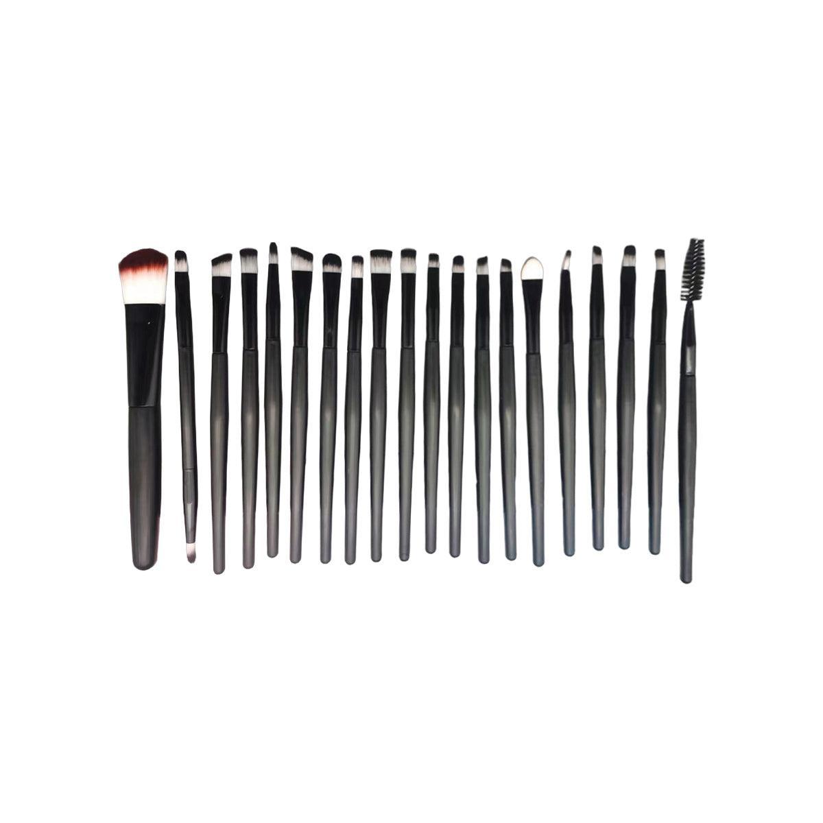 20 Pcs Makeup Brush Set Eyeshadow Eyebrow Powder Foundation Contour Lip Brushes