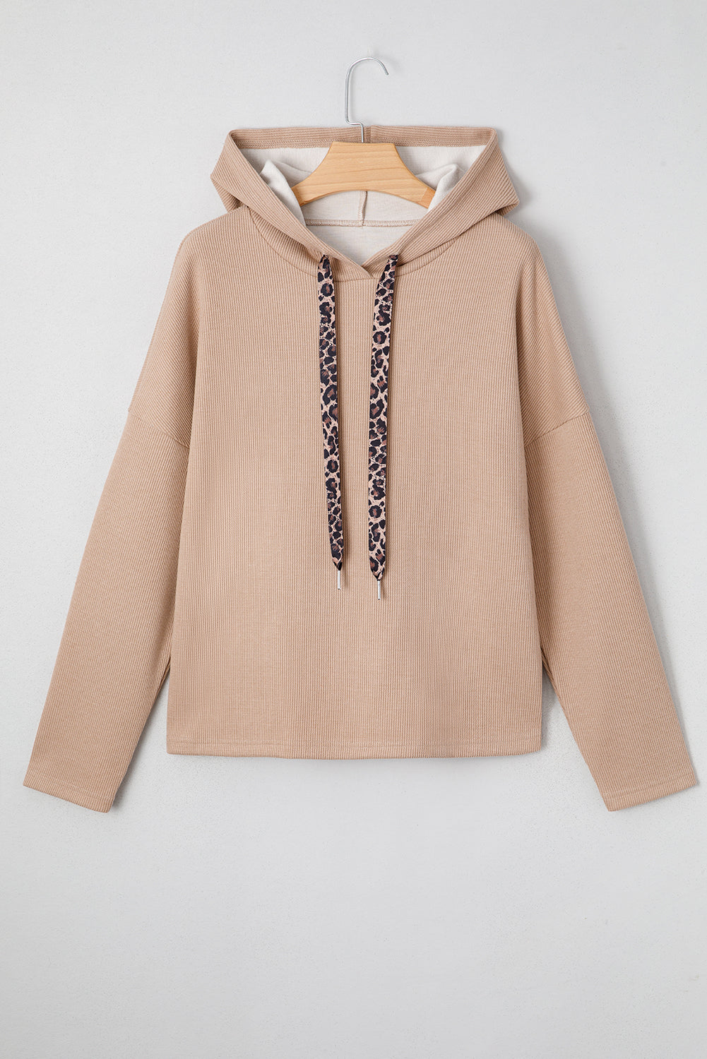 Elodie Textured Drawstring Baggy Hoodie