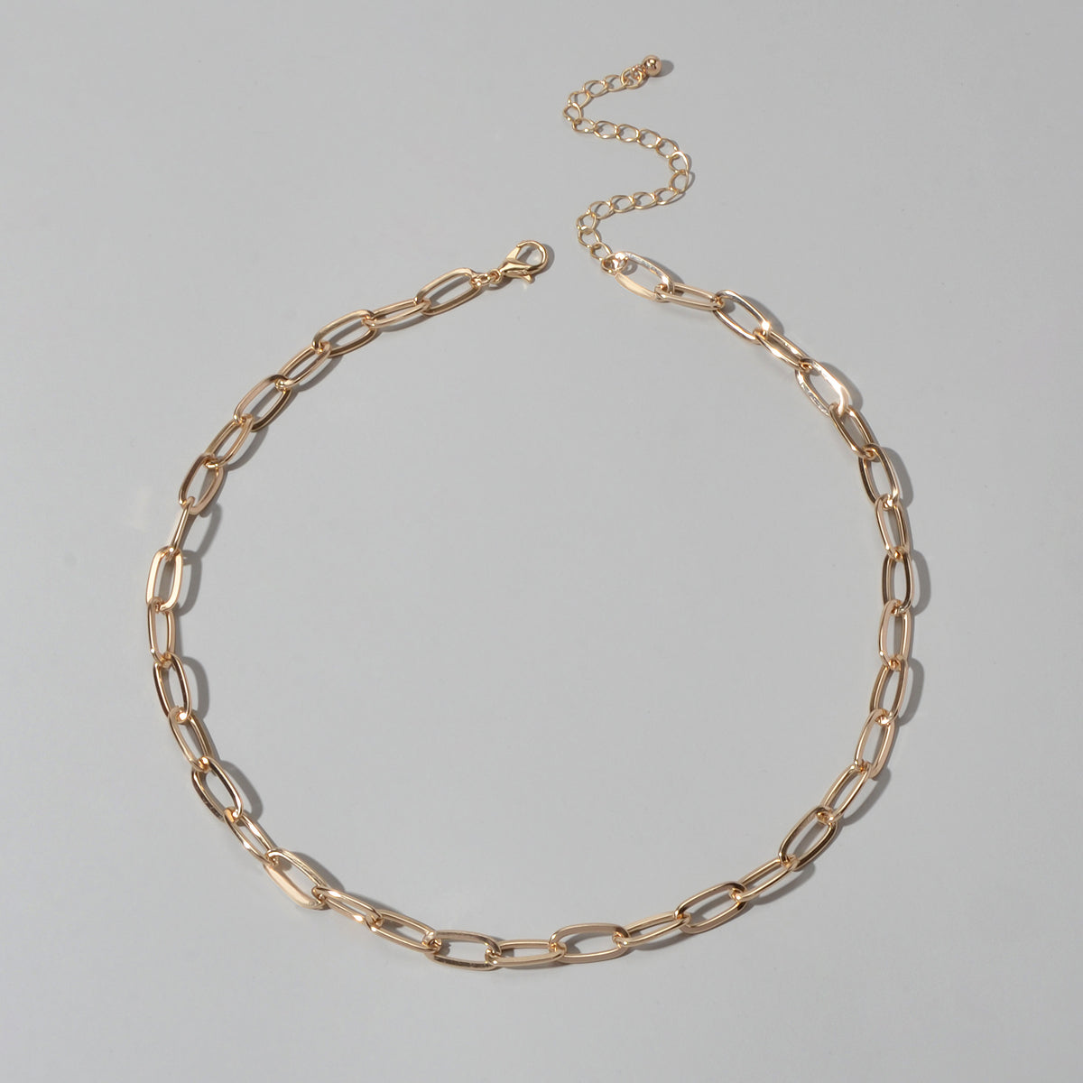 Feelontop Punk Jewellery Statement Heavy Solid Chain Necklace Women Accessories