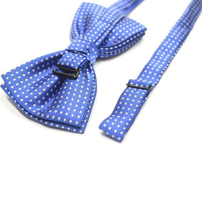 Formal Polka Dot Bow Tie Adjustable Necktie Small Size for Kids Pets Party Use