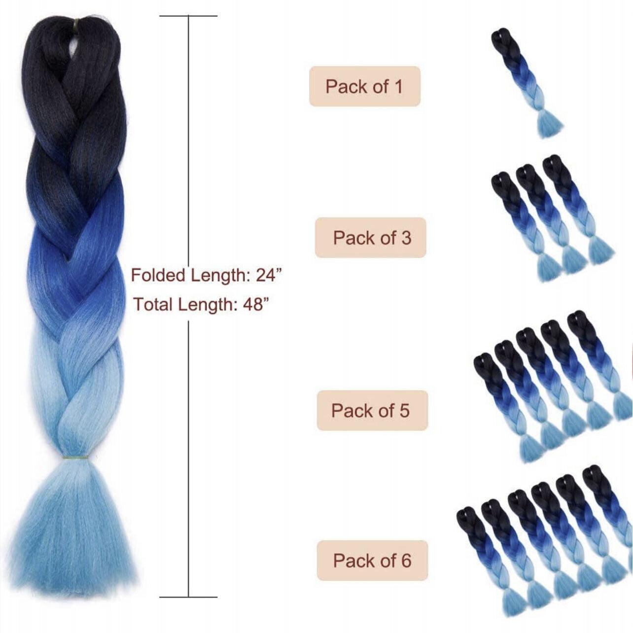 Coloured Jumbo Braiding Hair Extensions Braids Twist Hight Temperature Kanekalon