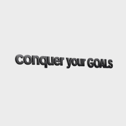 Conquer your Goals 3D Gym Decor
