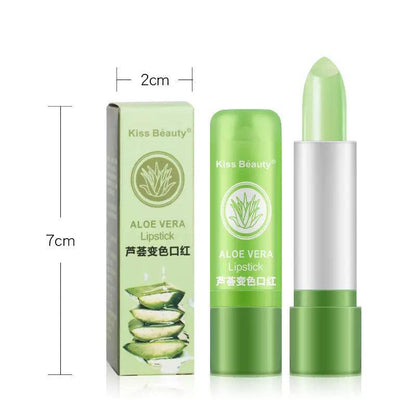 Aloe Vera Lip Colour Changing Lipstick Long Lasting Moisturizing Natural Balm