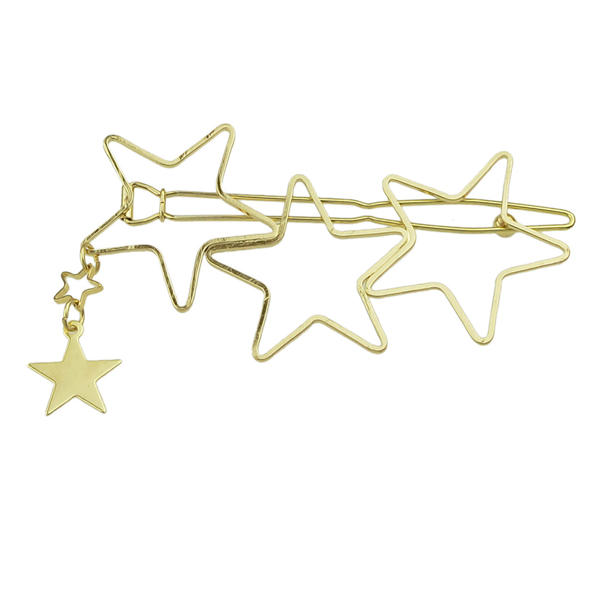 Minimalist Gold Metal Star Hair Clips Barrette Women Fashion Hair Accessories