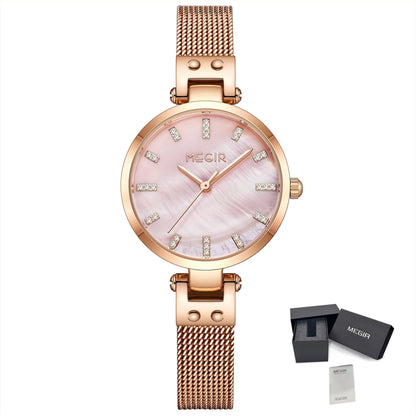 MEGIR Watches for Women Top Brand Fashion Ladies Wristwatch Waterproof Female Quartz Luxury Watch Montre Femme
