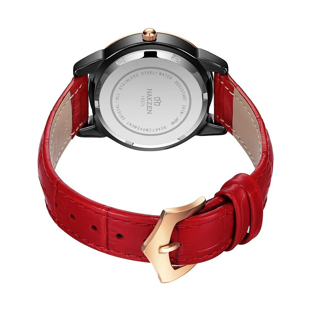NAKZEN Women Watches Waterproof Black Ceramic Leather Luxury Fashion Ladies Quartz Watch Relogio Feminino Montre Femme