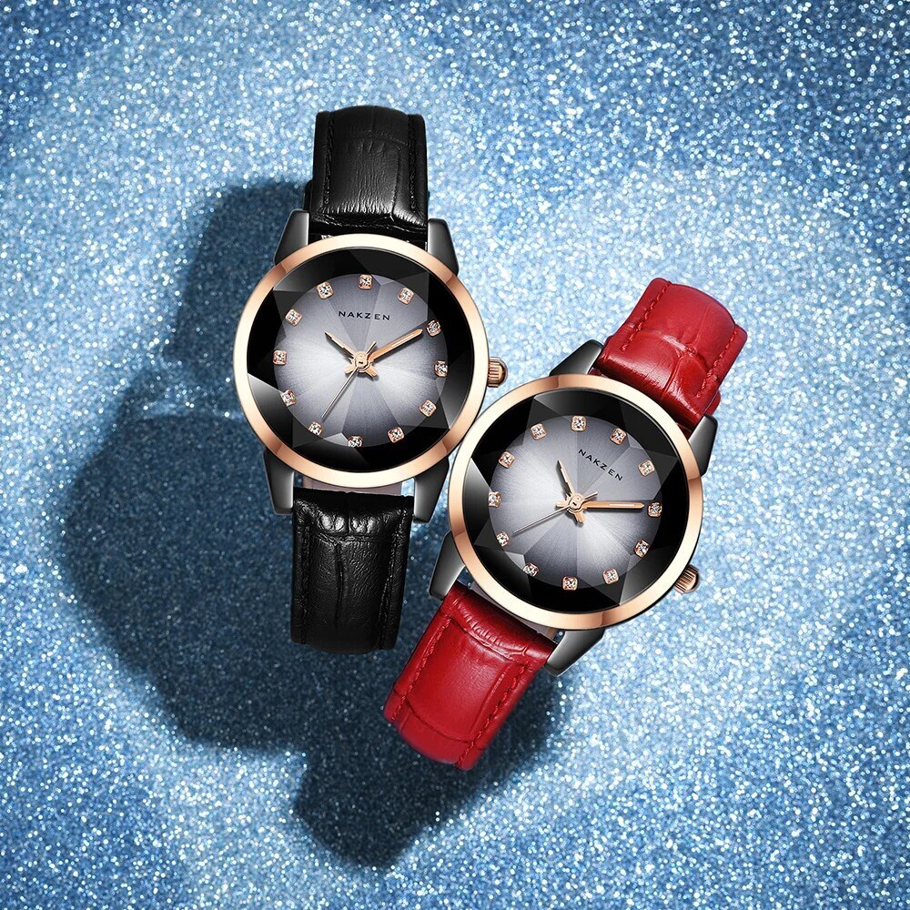 NAKZEN Women Watches Waterproof Black Ceramic Leather Luxury Fashion Ladies Quartz Watch Relogio Feminino Montre Femme
