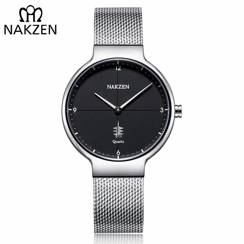 NAKZEN Women Fashion Casual Ultra Thin Quartz Watches Top Brand Luxury Waterproof Ladies Female Wrist Watch Relogio Masculino