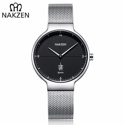 NAKZEN Women Fashion Casual Ultra Thin Quartz Watches Top Brand Luxury Waterproof Ladies Female Wrist Watch Relogio Masculino
