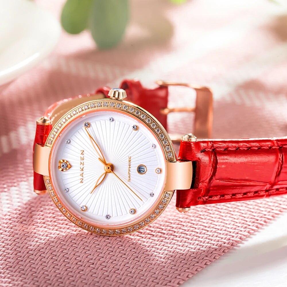 Fashion Women Watches 2021 New Leather Minimalist Watch Ladies Quartz Japan Movement Dress Wrist Watch Clock Montre Femme