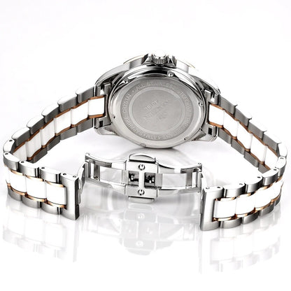 NAKZEN Women Fashion Ceramic Quartz Watch Ladies Casual Dress Diamond Watches Luxury Brand Wristwatches Feminino Montre Relogio