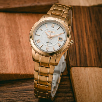 NAKZEN Brand Luxury Gold Bracelet Women Quartz Watch Ladies Fashion Dress Jewelry Gifts Wristwatch For Girls Female Clock 2018
