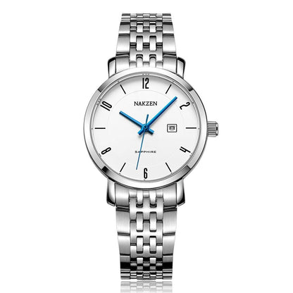 NAKZEN Luxury Tops Brand Women Quartz Wrist watch Ladies Full Steel Waterproof Watches Female Sapphire Designer Dress Watches
