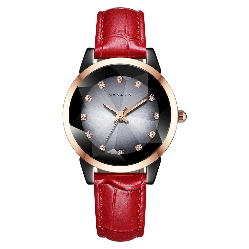 NAKZEN Women Watches Waterproof Black Ceramic Leather Luxury Fashion Ladies Quartz Watch Relogio Feminino Montre Femme