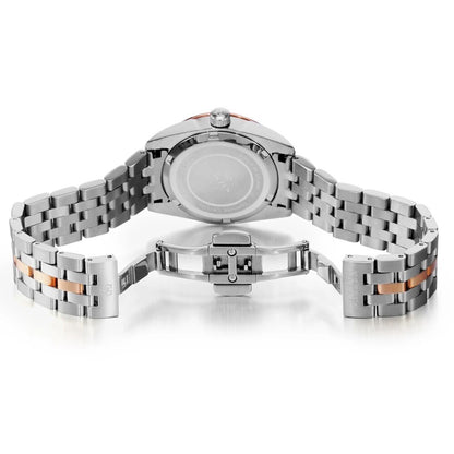 NAKZEN Womens Gold Luxury Quartz Diamond Watch Calendar Display Women Full Steel Wrist Watch Female Clock relogio masculino