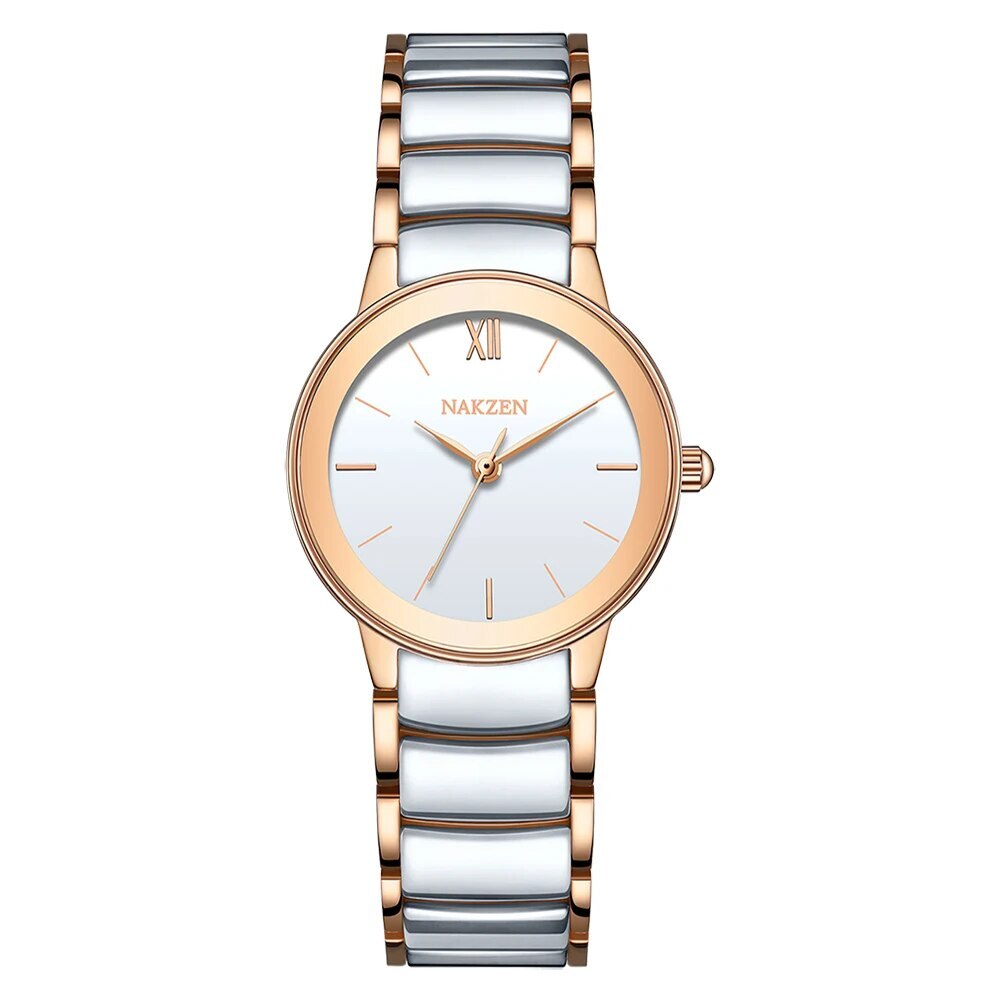 Ladies Quartz Watch Luxury Diamond Wristwatch Life Waterproof  Stainless Steel  Clock Gifts for Women White Watches Casual Relo