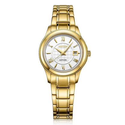 NAKZEN Brand Luxury Gold Bracelet Women Quartz Watch Ladies Fashion Dress Jewelry Gifts Wristwatch For Girls Female Clock 2018
