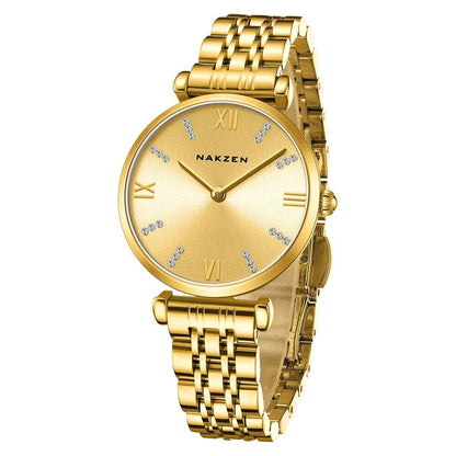 Fashion Ladies Watch Women 2021 New Rose Gold Dress Quartz Watches Luxury Diamond Wristwatches Relogio Feminino Bracelet Clock