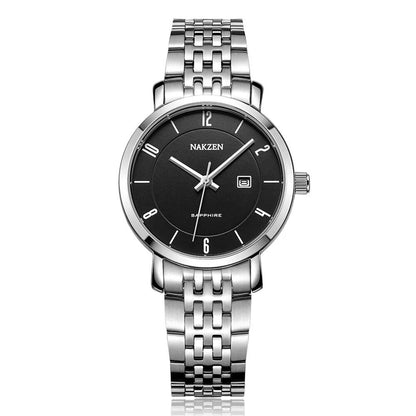 NAKZEN Luxury Tops Brand Women Quartz Wrist watch Ladies Full Steel Waterproof Watches Female Sapphire Designer Dress Watches