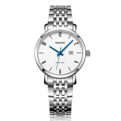 NAKZEN Luxury Tops Brand Women Quartz Wrist watch Ladies Full Steel Waterproof Watches Female Sapphire Designer Dress Watches