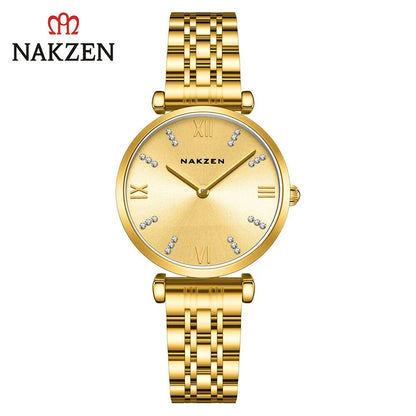 Fashion Ladies Watch Women 2021 New Rose Gold Dress Quartz Watches Luxury Diamond Wristwatches Relogio Feminino Bracelet Clock