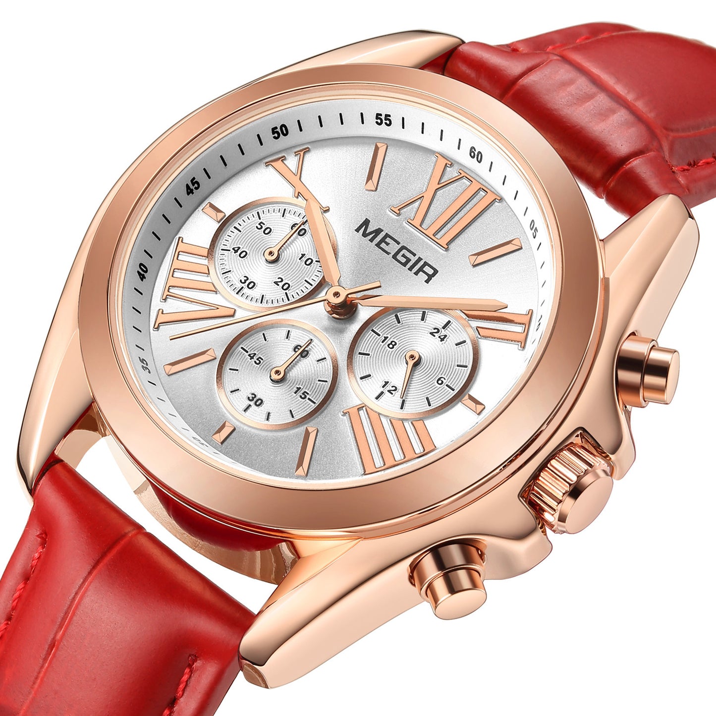 MEGIR Watch for Women Top Brand Luxury Ladies Fashion Wristwatch Leather Waterproof Elegant Dress Quartz Female Clock 2114