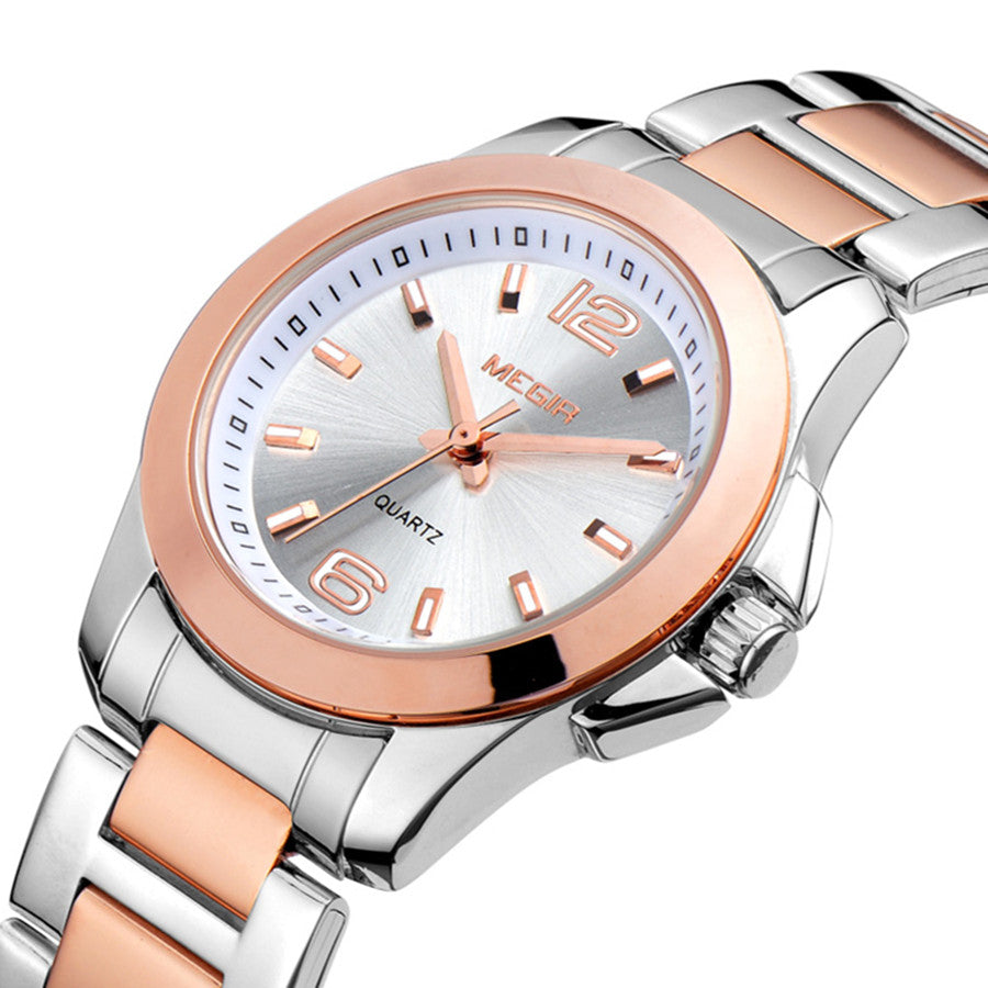 MEGIR Luxury Women Bracelet Watches Top Brand Fashion Ladies Quartz Watch Waterproof Elegant Female Wristwatch Dress Clock 5006L