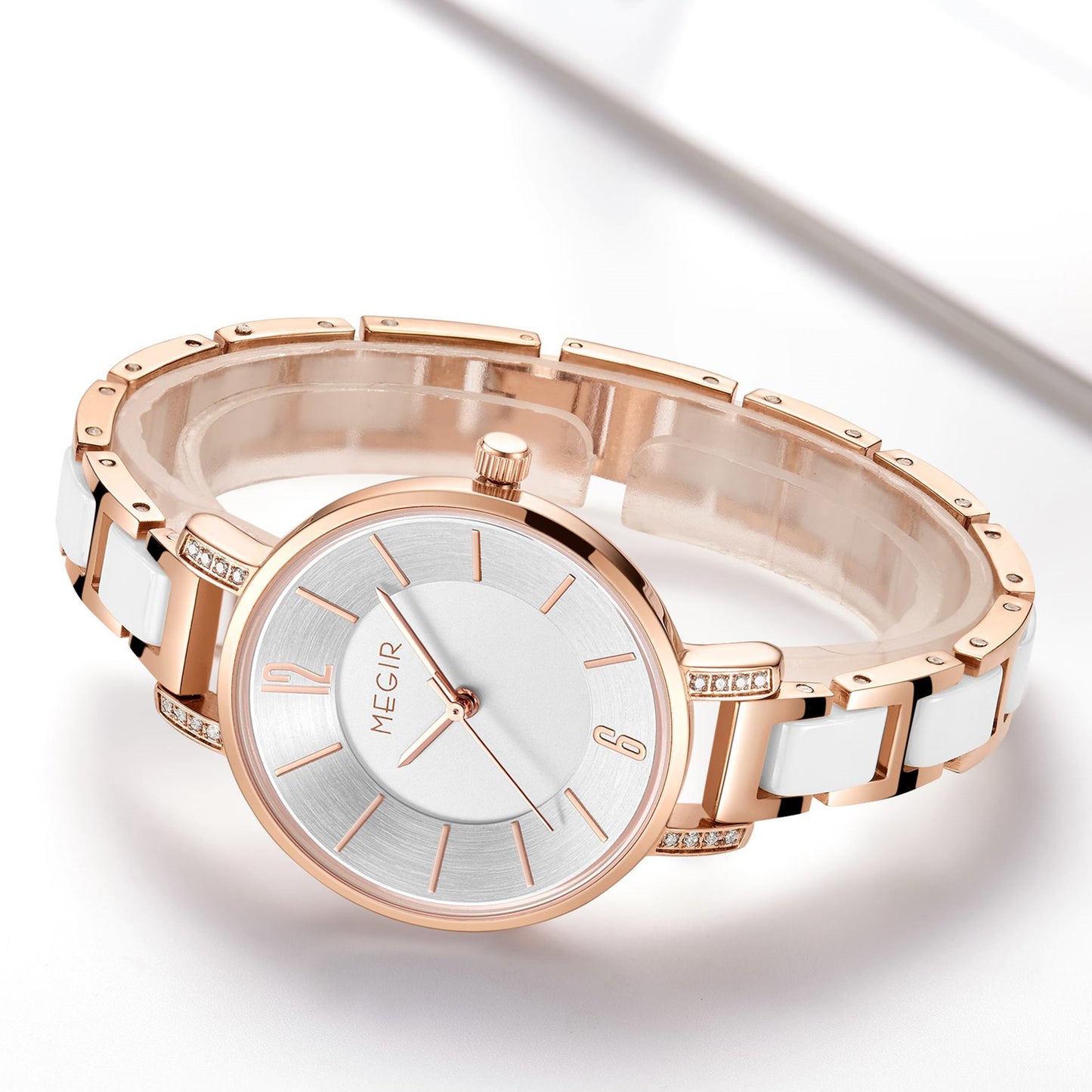 MEGIR Japan Quartz Watch for Women Fashion Brand Casual Wristwatch Clock Waterproof Sport Ladies Dress Wrist Watch Montres Femme