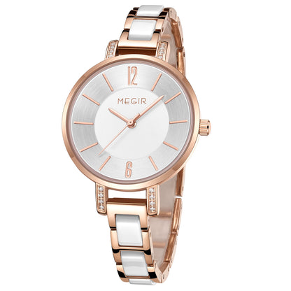 MEGIR Japan Quartz Watch for Women Fashion Brand Casual Wristwatch Clock Waterproof Sport Ladies Dress Wrist Watch Montres Femme