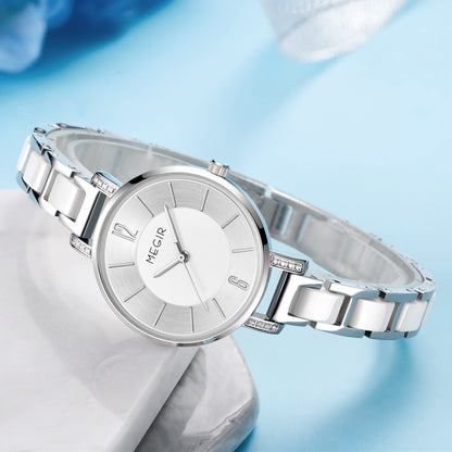 MEGIR Japan Quartz Watch for Women Fashion Brand Casual Wristwatch Clock Waterproof Sport Ladies Dress Wrist Watch Montres Femme