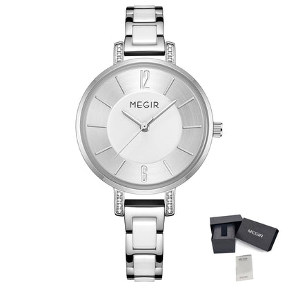 MEGIR Japan Quartz Watch for Women Fashion Brand Casual Wristwatch Clock Waterproof Sport Ladies Dress Wrist Watch Montres Femme