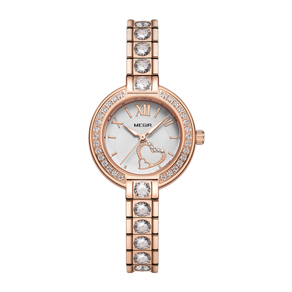 MEGIR Fashion Women Bracelet Quartz Watches Ladies Sports Dress Wrist Watch Luxury Diamond Female Clock Relogio Feminino