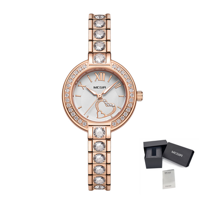 MEGIR Fashion Women Bracelet Quartz Watches Ladies Sports Dress Wrist Watch Luxury Diamond Female Clock Relogio Feminino
