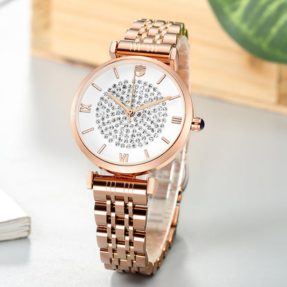 RUIMAS Fashion Women Watch Luxury Quartz Wristwatch Stainless Steel Ladies Casual Watches Dress Clock Relogio Feminino 538