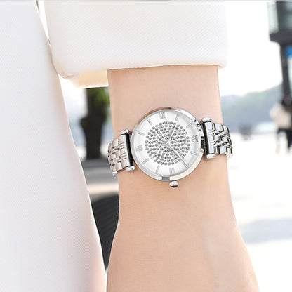 RUIMAS Fashion Women Watch Luxury Quartz Wristwatch Stainless Steel Ladies Casual Watches Dress Clock Relogio Feminino 538