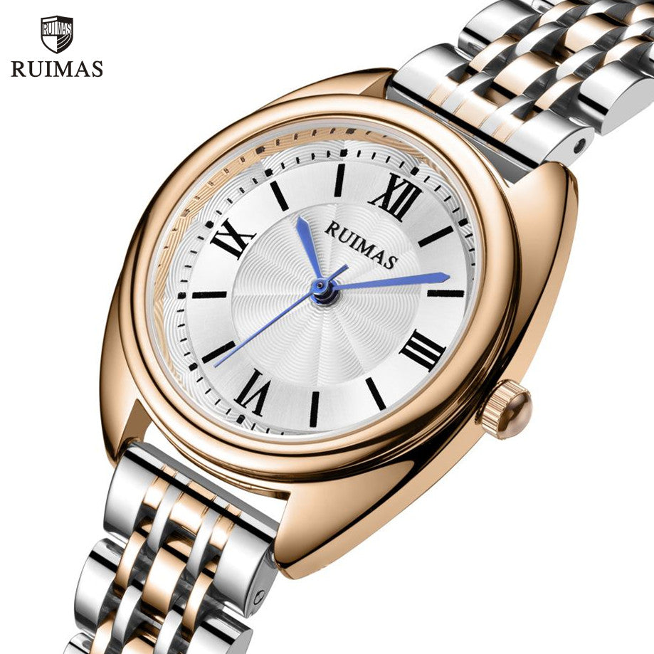 RUIMAS Luxury Women Watch Fashion Ladies Quartz Watches Waterproof Stainless Steel Casual Business Wrist Watch Female Clock 593