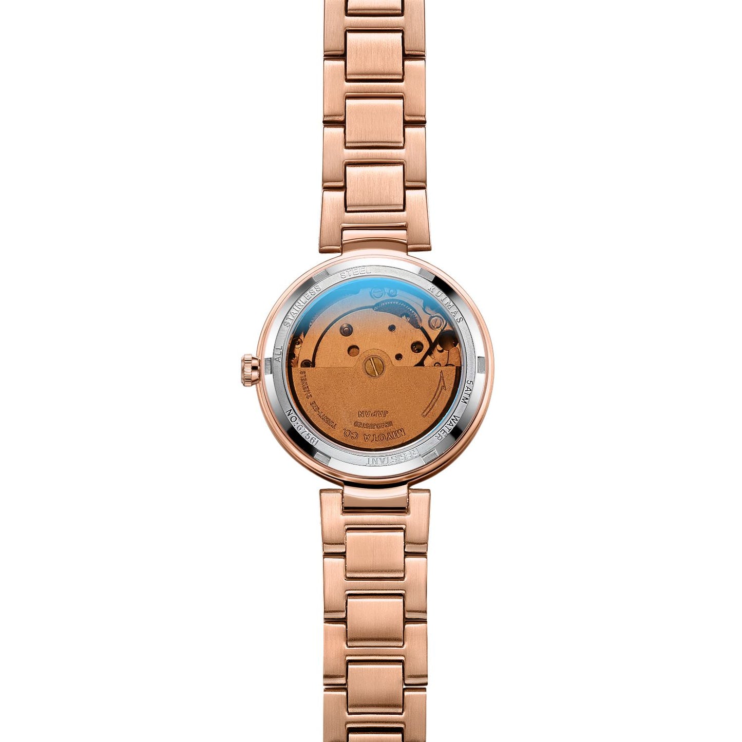 RUIMAS Women Automatic Mechanical Watch Steel Strap Ladies Business Wrist Watch Fashion Waterproof Date Clock Montre Femme 6756