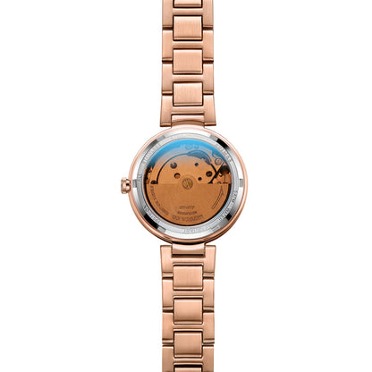 RUIMAS Women Automatic Mechanical Watch Steel Strap Ladies Business Wrist Watch Fashion Waterproof Date Clock Montre Femme 6756