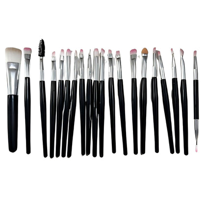 20 Pcs Makeup Brush Set Eyeshadow Eyebrow Powder Foundation Contour Lip Brushes