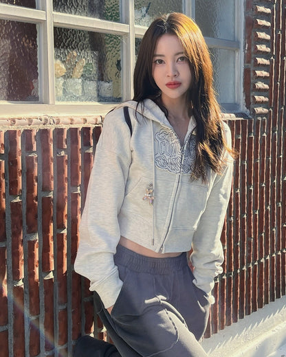 [CLOUD CAKE] Fashion Cloud Cake Women hoodie zip-up