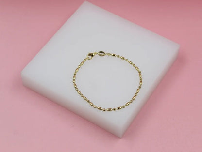 Gold Filled 2mm Ball And Bar Chain (I443)